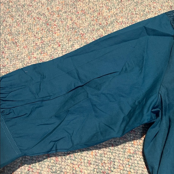 NWT Anthropologie  One-Shoulder Puff Sleeve Top XL cotton - Picture 11 of 13